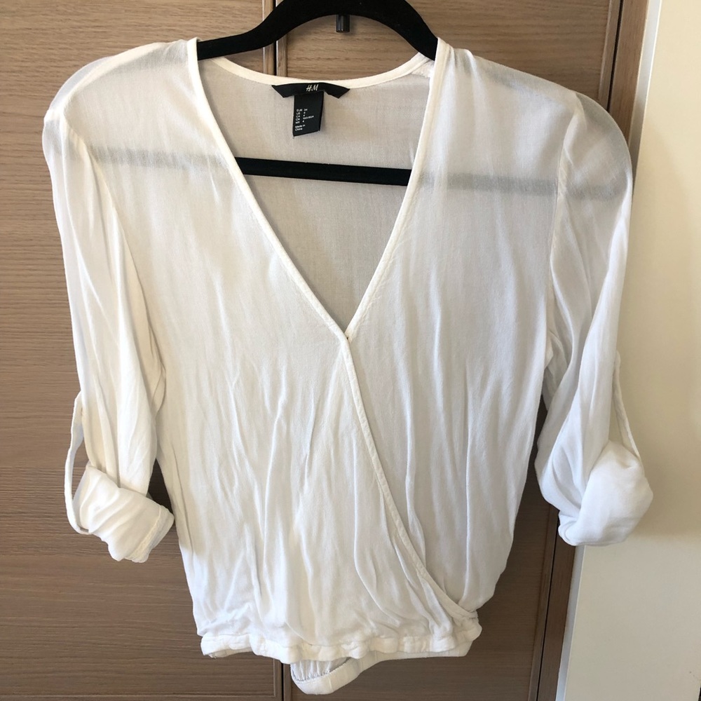 H&M Essential White Blouse